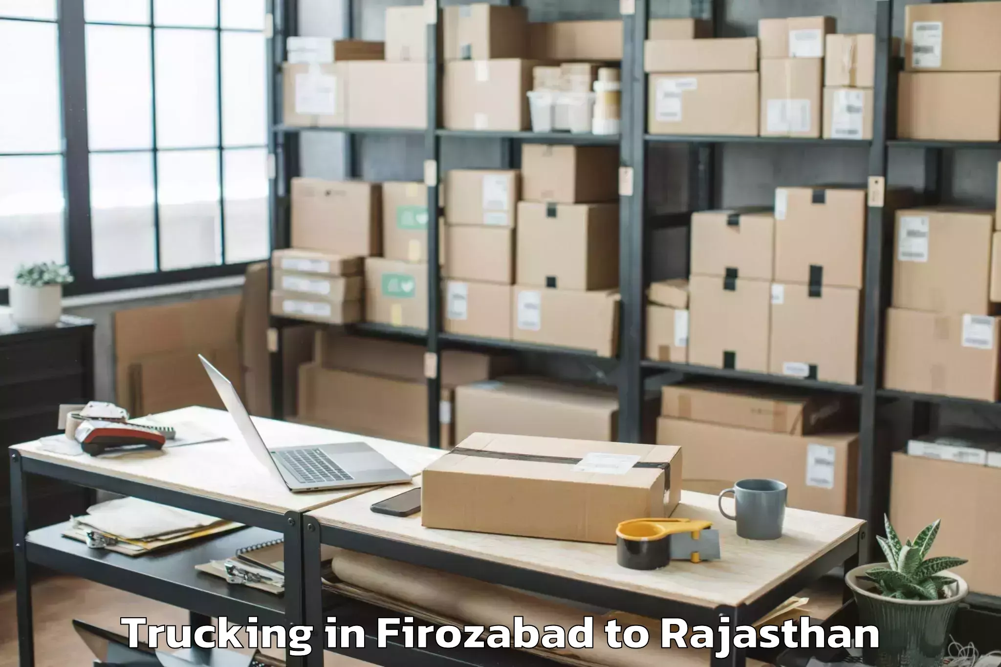 Book Your Firozabad to Nasirabad Trucking Today